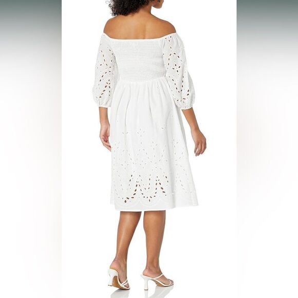 GUESS off shoulder Anna dress size medium NWT - Picture 2 of 7